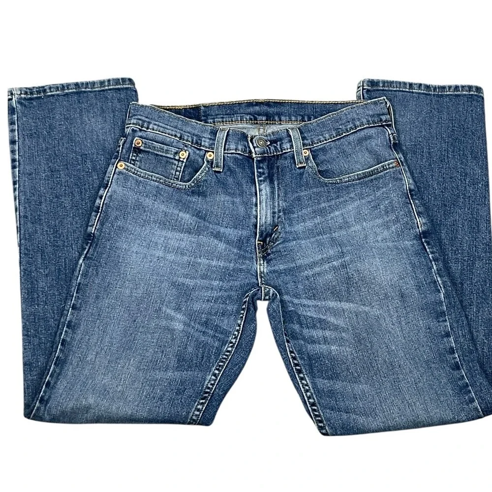 Levi's 559‎ Relaxed Straight Jeans Mens 30x30 Blue Excellent Medium Wash Stretch